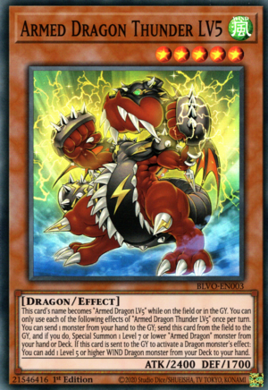 Armed Dragon Thunder LV5 Card Front
