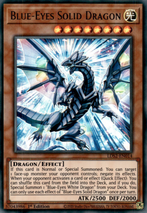 Blue-Eyes Solid Dragon Card Front