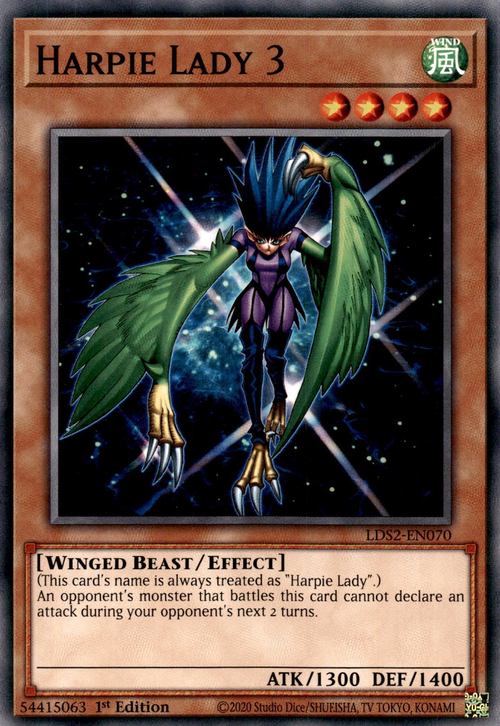 Harpie Lady 3 Card Front