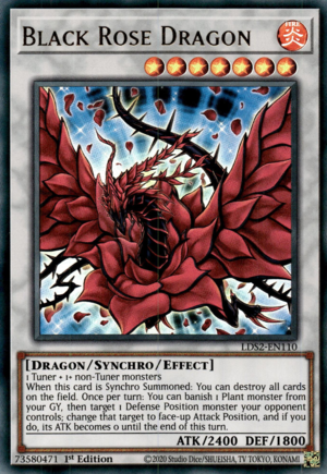 Black Rose Dragon Card Front
