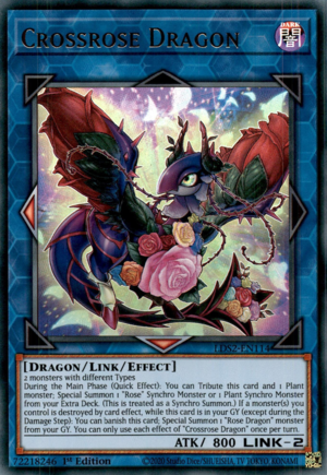 Crossrose Dragon Card Front