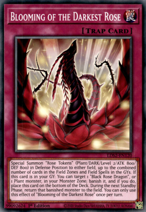 Blooming of the Darkest Rose Card Front