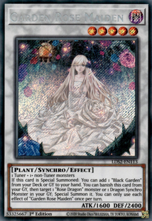 Garden Rose Maiden Card Front