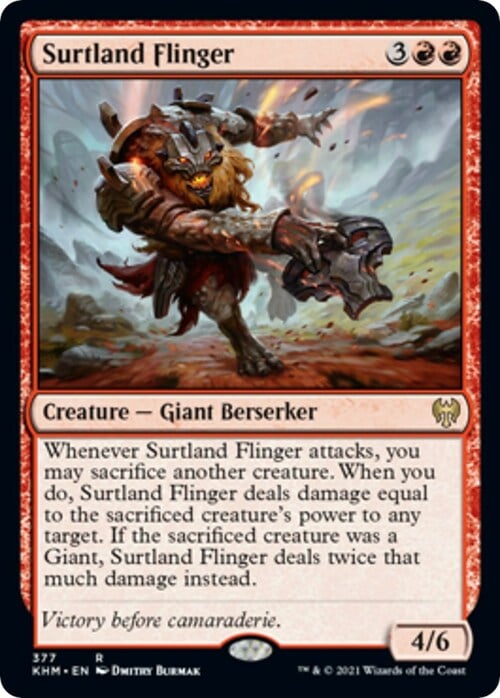 Surtland Flinger Card Front