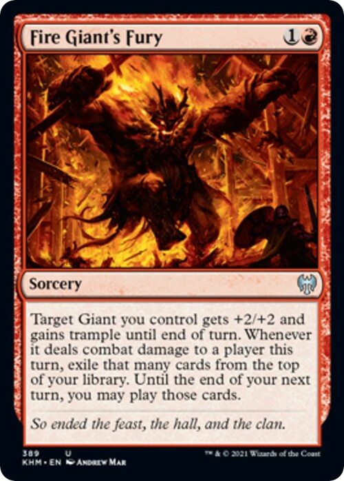 Fire Giant's Fury Card Front