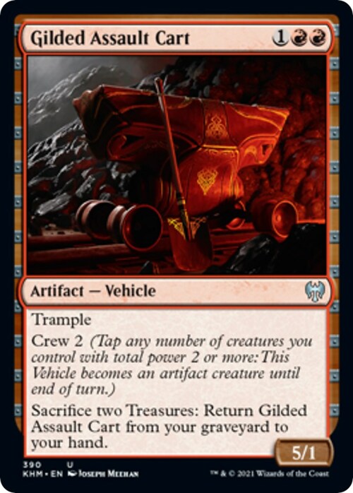 Gilded Assault Cart Card Front
