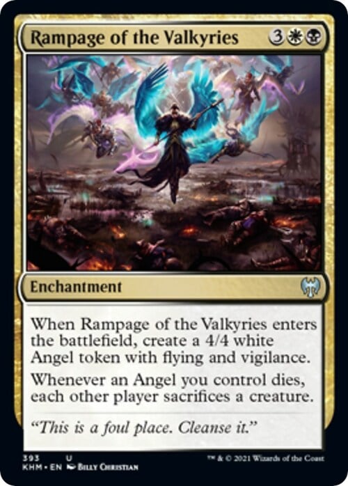 Rampage of the Valkyries Card Front