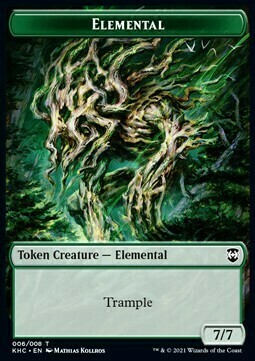 Elemental // Elf Warrior Card Front