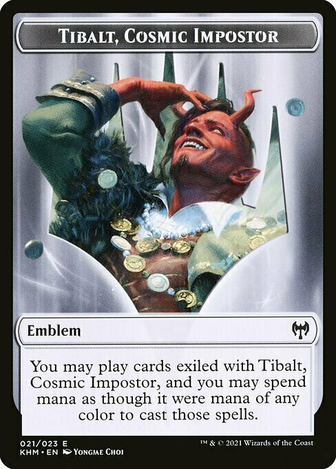 Tibalt, Cosmic Impostor Emblem Card Front