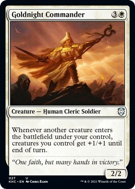 Goldnight Commander Card Front