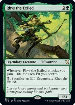 Rhys the Exiled Card Front