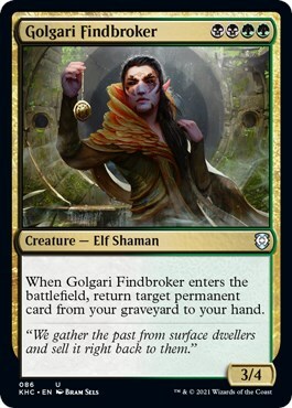 Golgari Findbroker Card Front