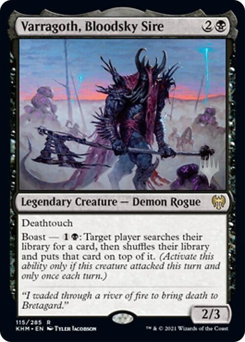 Varragoth, Bloodsky Sire Card Front