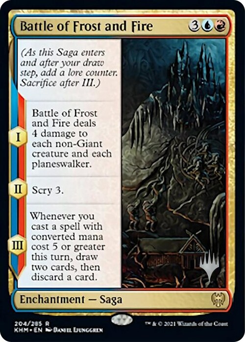 Battle of Frost and Fire Card Front