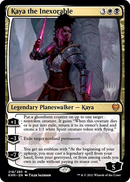 Kaya the Inexorable Card Front