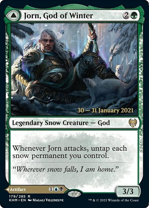 Jorn, God of Winter // Kaldring, the Rimestaff Card Front