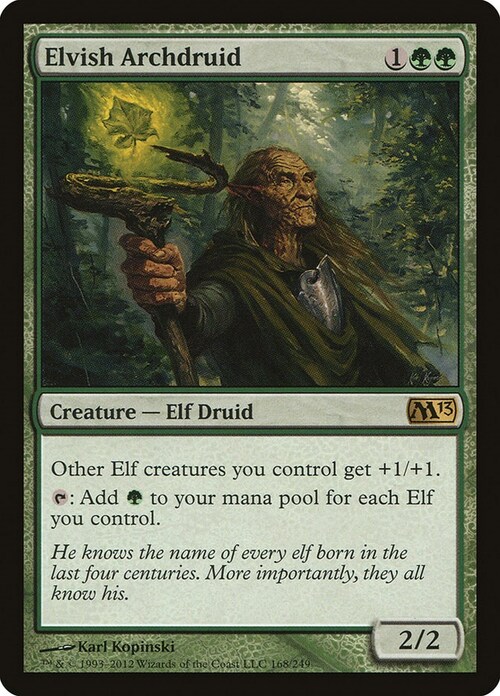 Elvish Archdruid Card Front