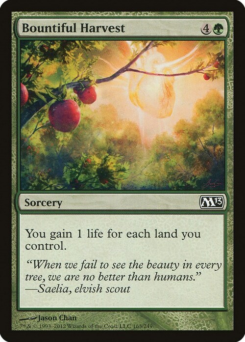 Bountiful Harvest Card Front