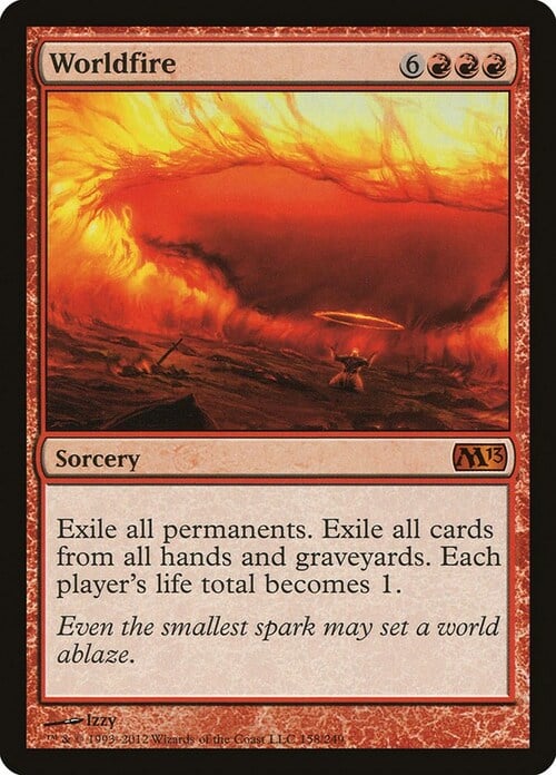 Mondo in Fiamme Card Front