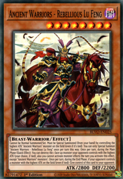 Ancient Warriors - Rebellious Lu Feng · Super Rare 025