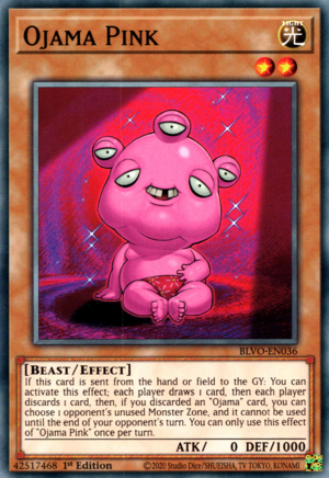 Ojama Pink Card Front
