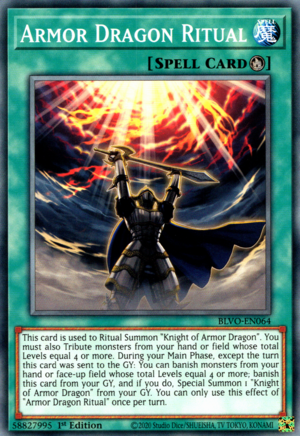 Armor Dragon Ritual Card Front
