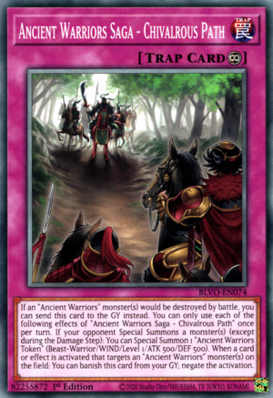 Ancient Warriors Saga - Chivalrous Path Card Front