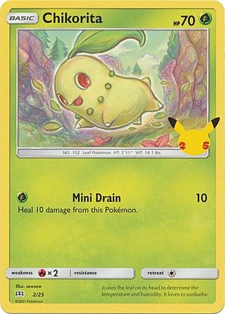 Chikorita Card Front