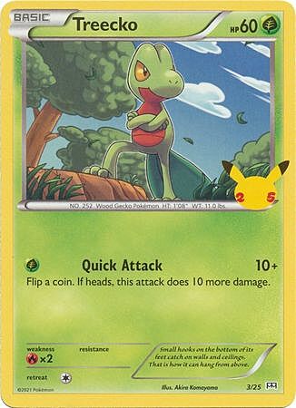 Treecko Card Front