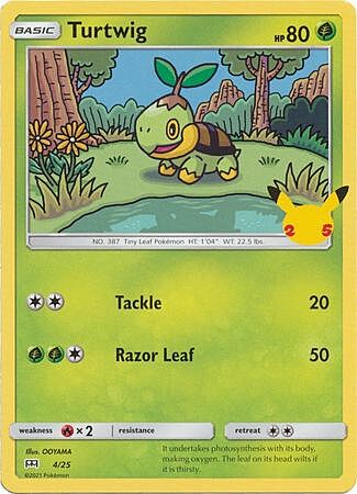 Turtwig [Tackle | Razor Leaf] Card Front