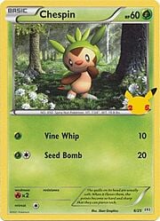 Chespin [Vine Whip | Seed Bomb]