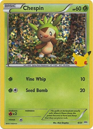 Chespin Card Front