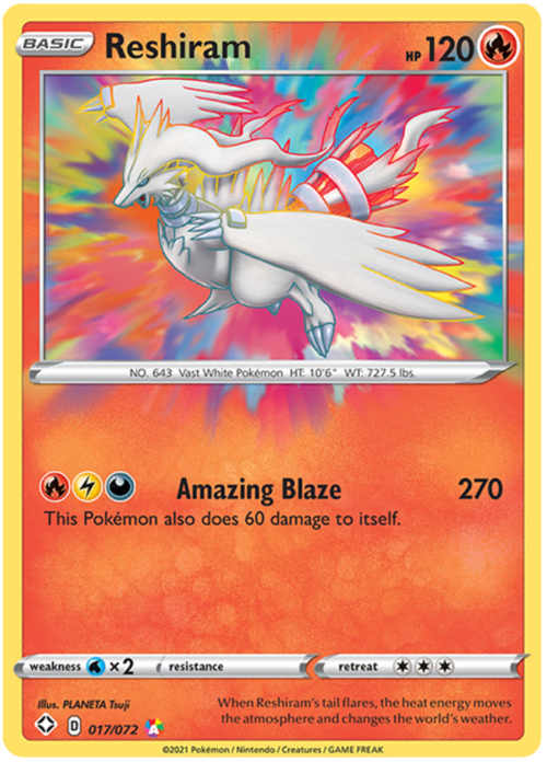Reshiram Card Front