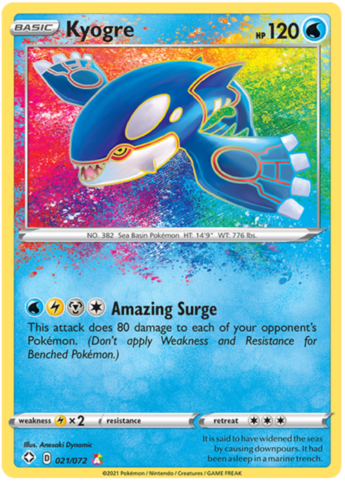Kyogre Card Front