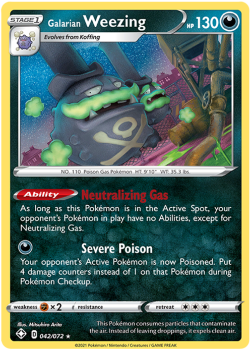 Galarian Weezing Card Front
