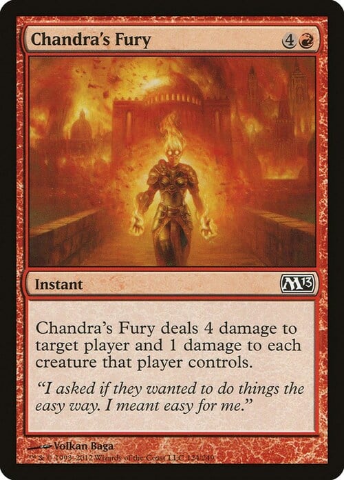 Chandra's Fury Card Front