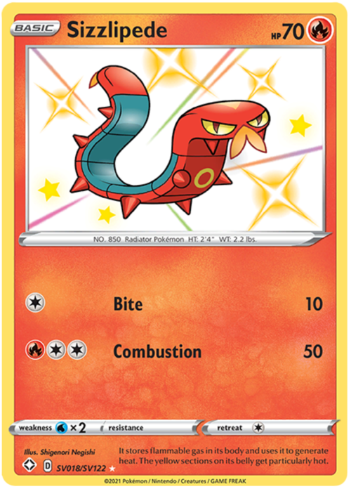 Sizzlipede Card Front