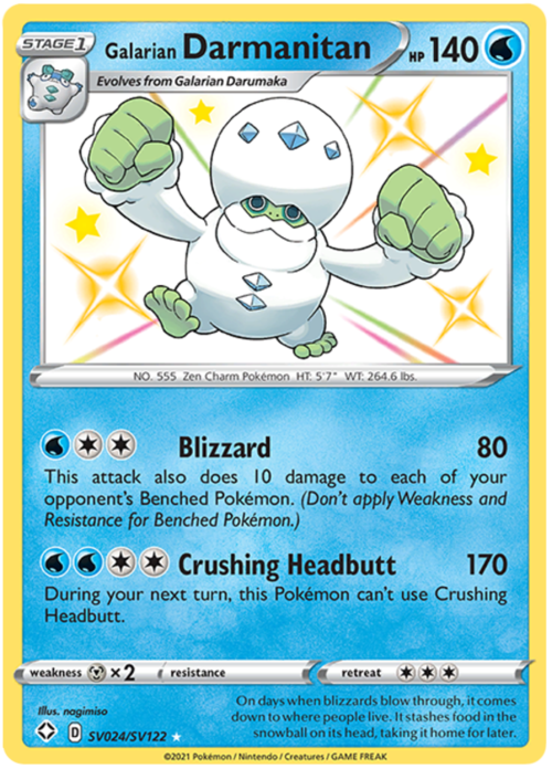 Galarian Darmanitan Card Front