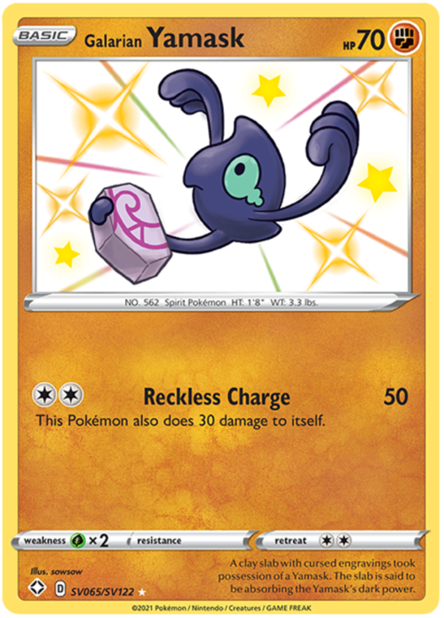 Galarian Yamask Card Front