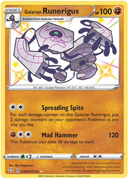 Galarian Runerigus Card Front
