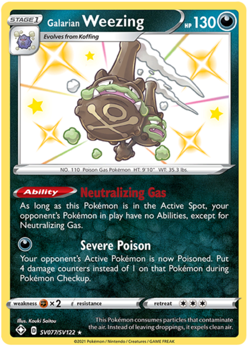 Galarian Weezing Card Front