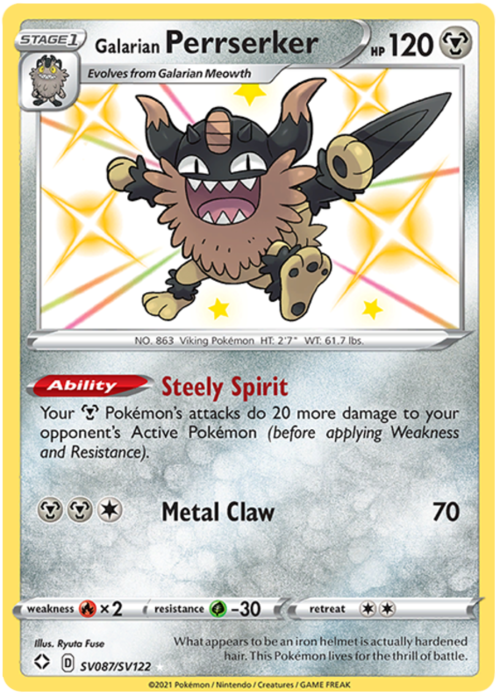 Galarian Perrserker Card Front