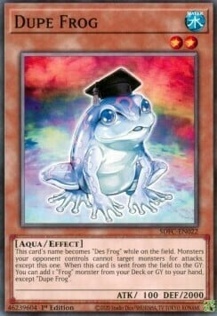Dupe Frog Card Front