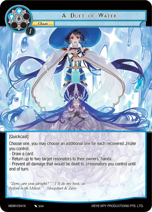 A Duet of Water Card Front