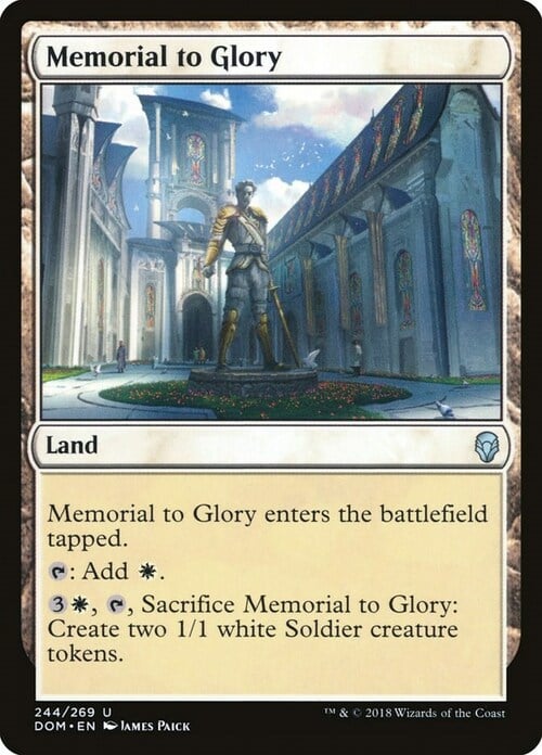 Memorial to Glory Card Front