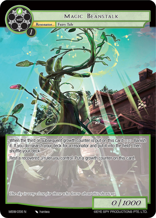 Magic Beanstalk Card Front
