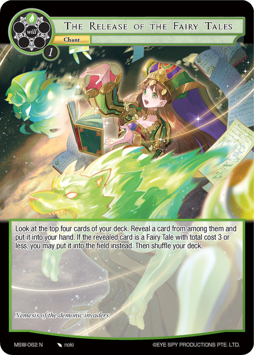 The Release of the Fairy Tales Card Front