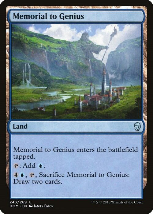 Memorial to Genius Card Front