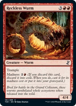 Reckless Wurm Card Front