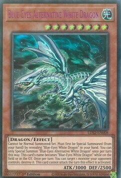 Blue-Eyes Alternative White Dragon Card Front